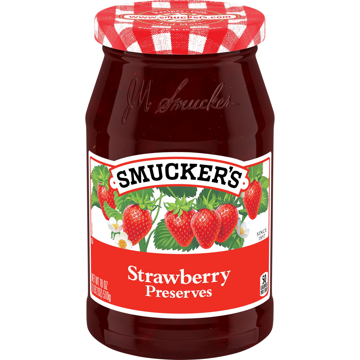 slide 1 of 3, Smucker's Preserves, Strawberry, 18 oz
