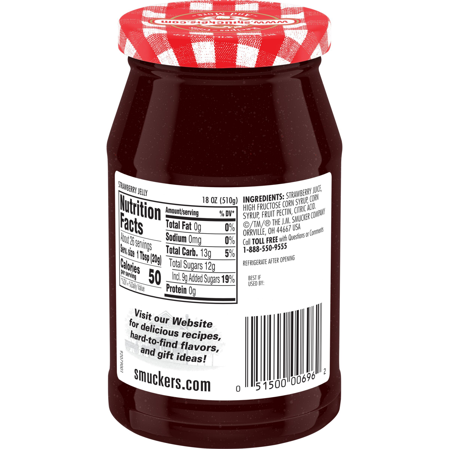 slide 3 of 3, Smucker's Strawberry Jelly, 18 oz
