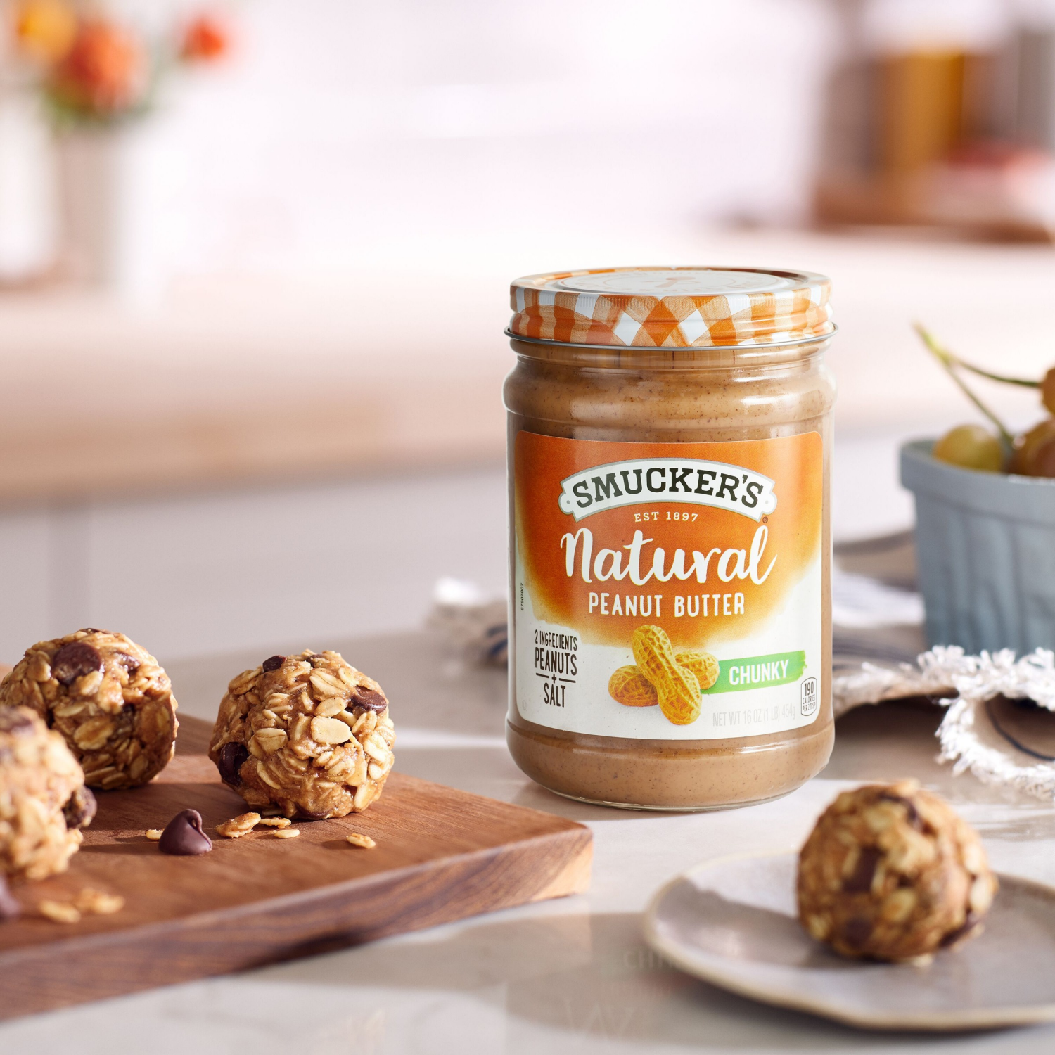 slide 6 of 7, Smucker's Smucker’s Natural Chunky Peanut Butter, 16 Oz. Jar, 16 oz