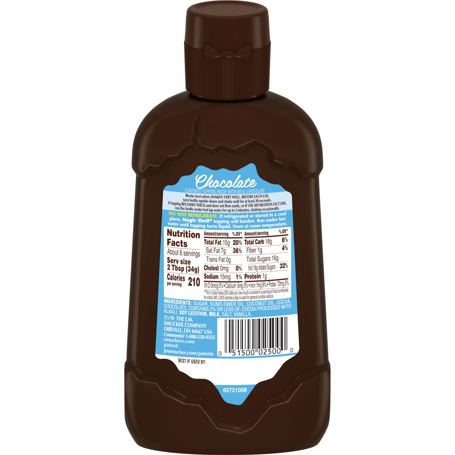 slide 5 of 5, Smucker's Magic Shell Chocolate Flavored Topping, 7.25 Ounces, 7.25 oz