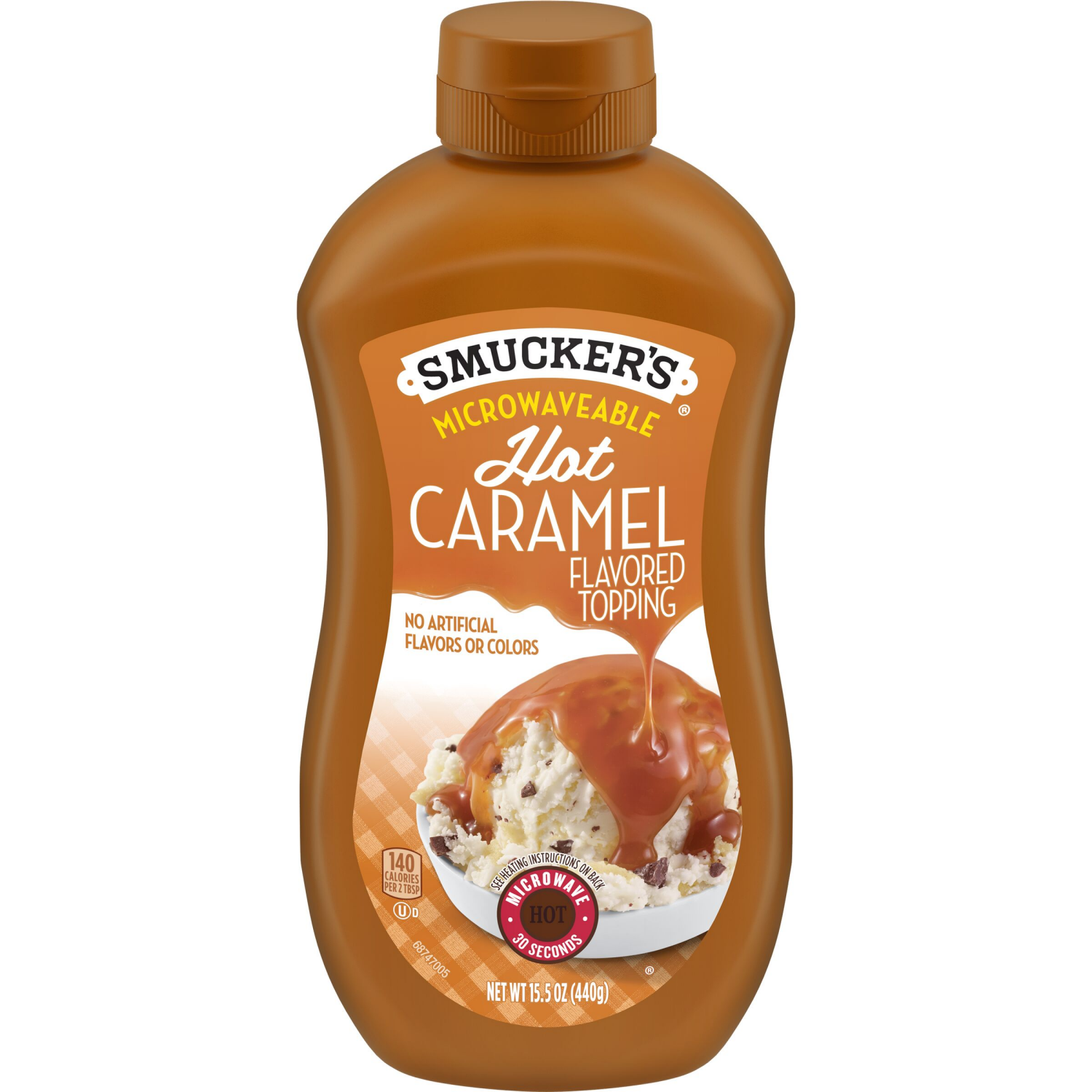 slide 1 of 6, Smucker's Topping, Caramel, 15.5 oz