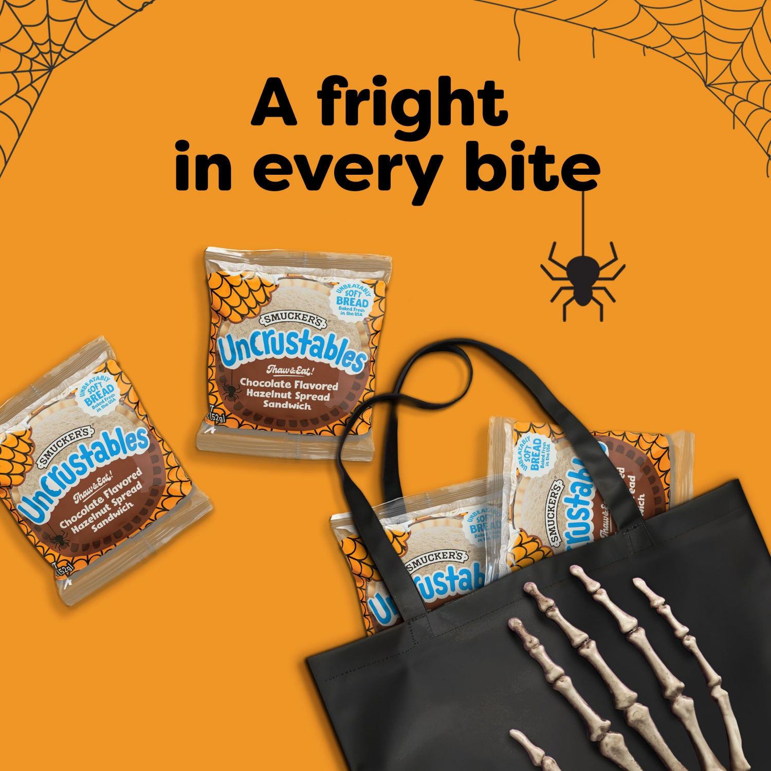 slide 3 of 8, Smucker's Uncrustable, Chocolate, 10 ct