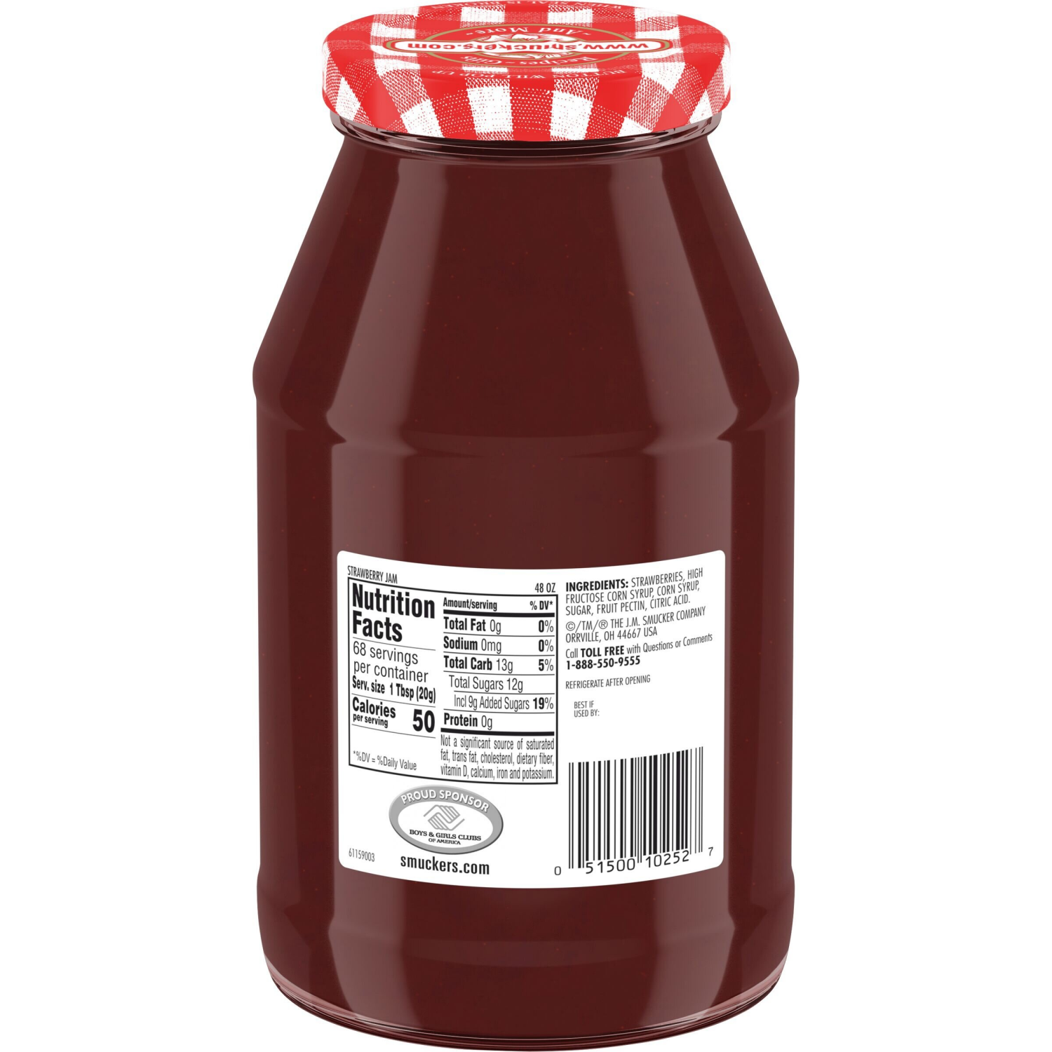 slide 4 of 6, Smucker's Jam - Strawberry, 48 oz