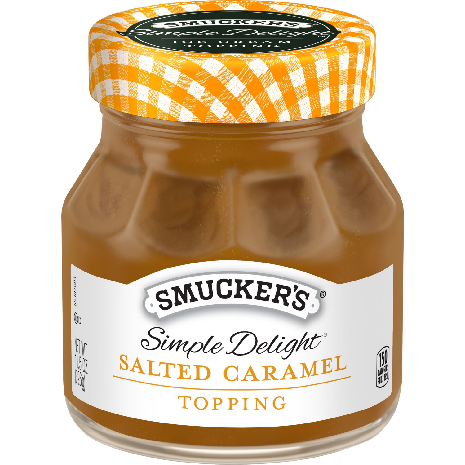 slide 1 of 6, Smucker's Simple Delight Salted Caramel Topping, 11.5 Ounces, 11.5 oz