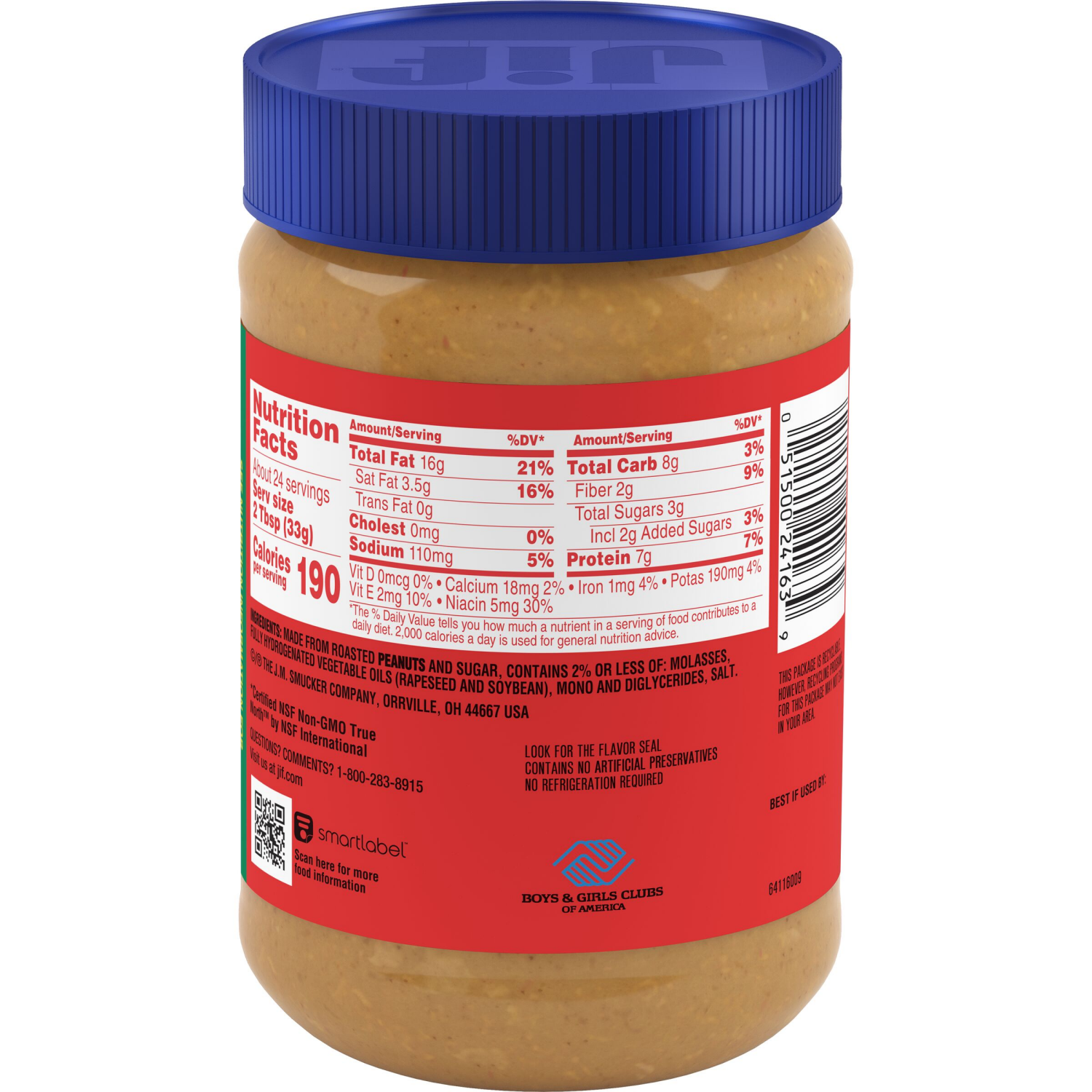 slide 3 of 3, Jif Extra Crunchy Peanut Butter, 28-Ounce Jar, 28 oz
