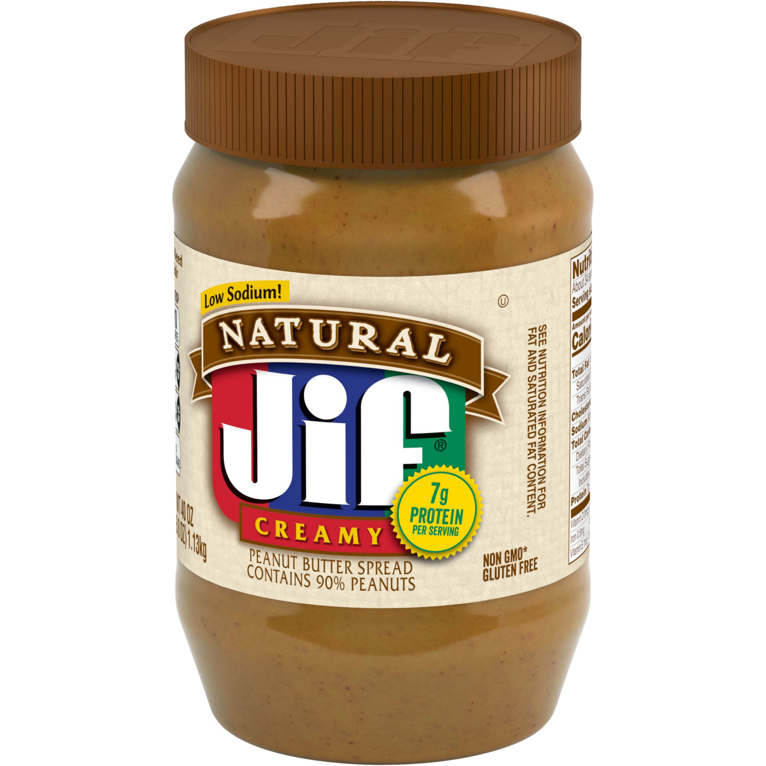 slide 6 of 6, Jif Peanut Butter, Peanut Butter, 40 oz