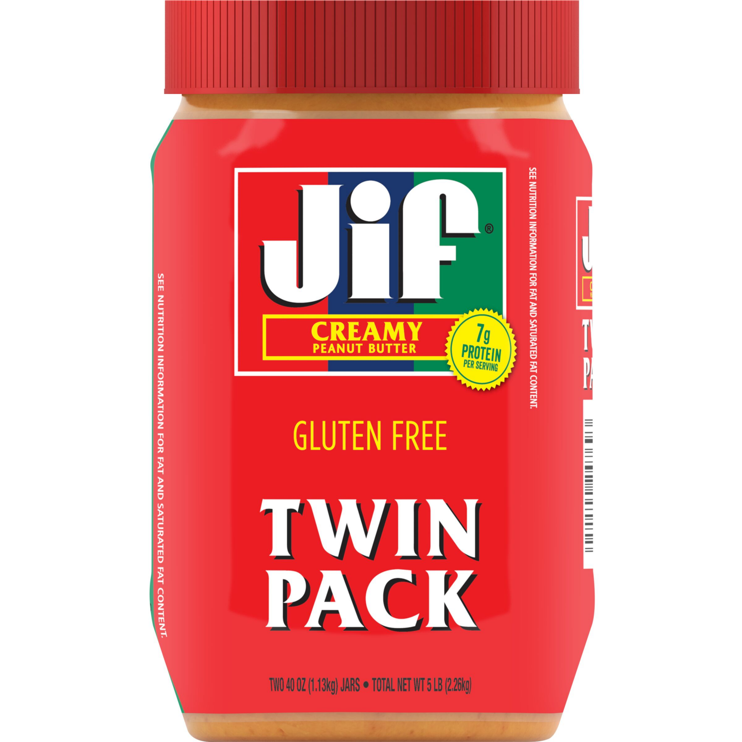 slide 3 of 5, Jif Peanut Butter, 80 oz