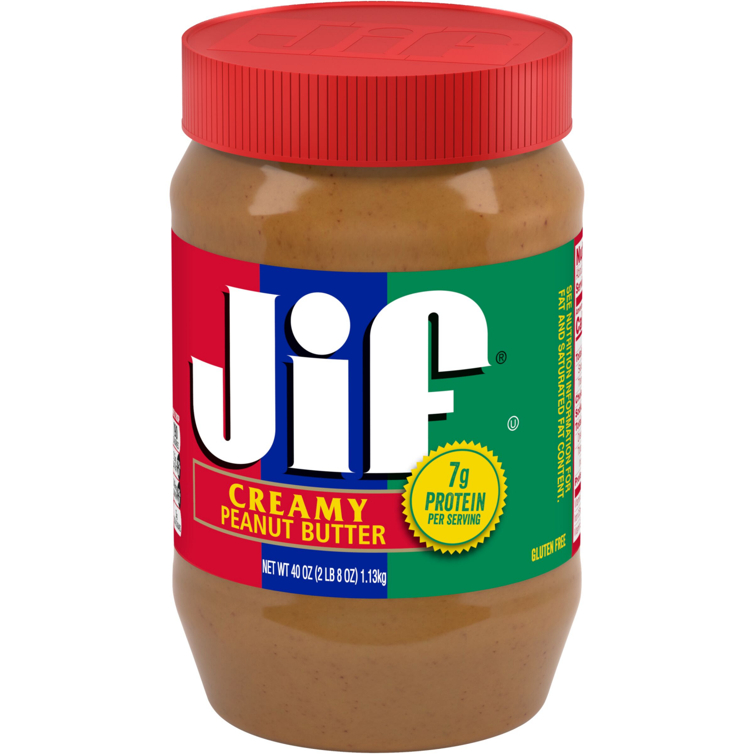 slide 7 of 8, Jif Peanut Butter, 40 oz