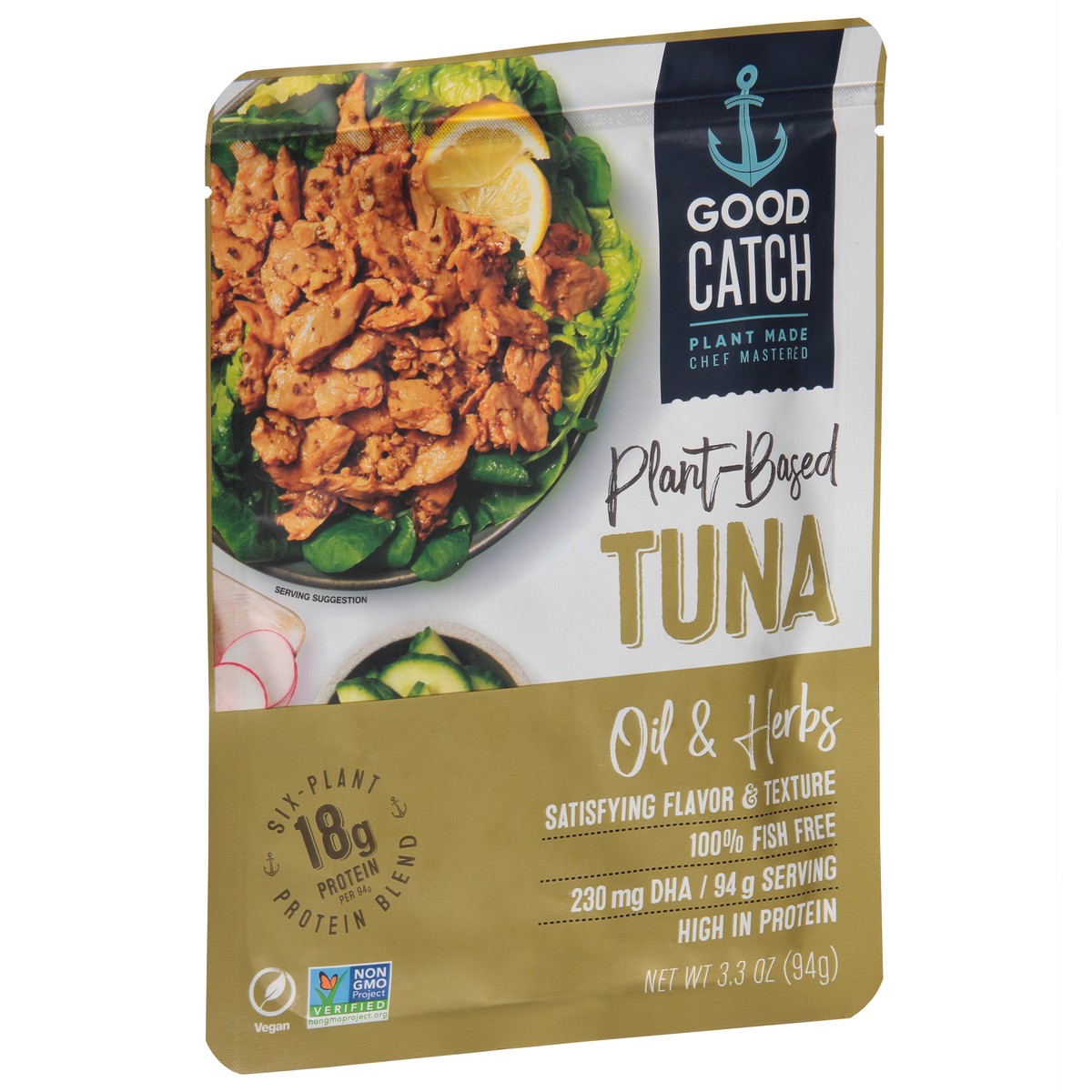 slide 2 of 9, Good Catch Plant-Based Oil & Herbs Tuna 3.3 oz, 3.3 oz