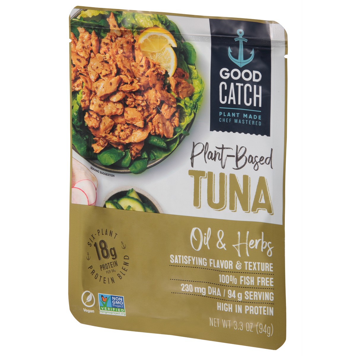 slide 3 of 9, Good Catch Plant-Based Oil & Herbs Tuna 3.3 oz, 3.3 oz