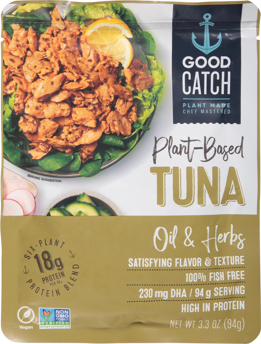 slide 6 of 9, Good Catch Plant-Based Oil & Herbs Tuna 3.3 oz, 3.3 oz