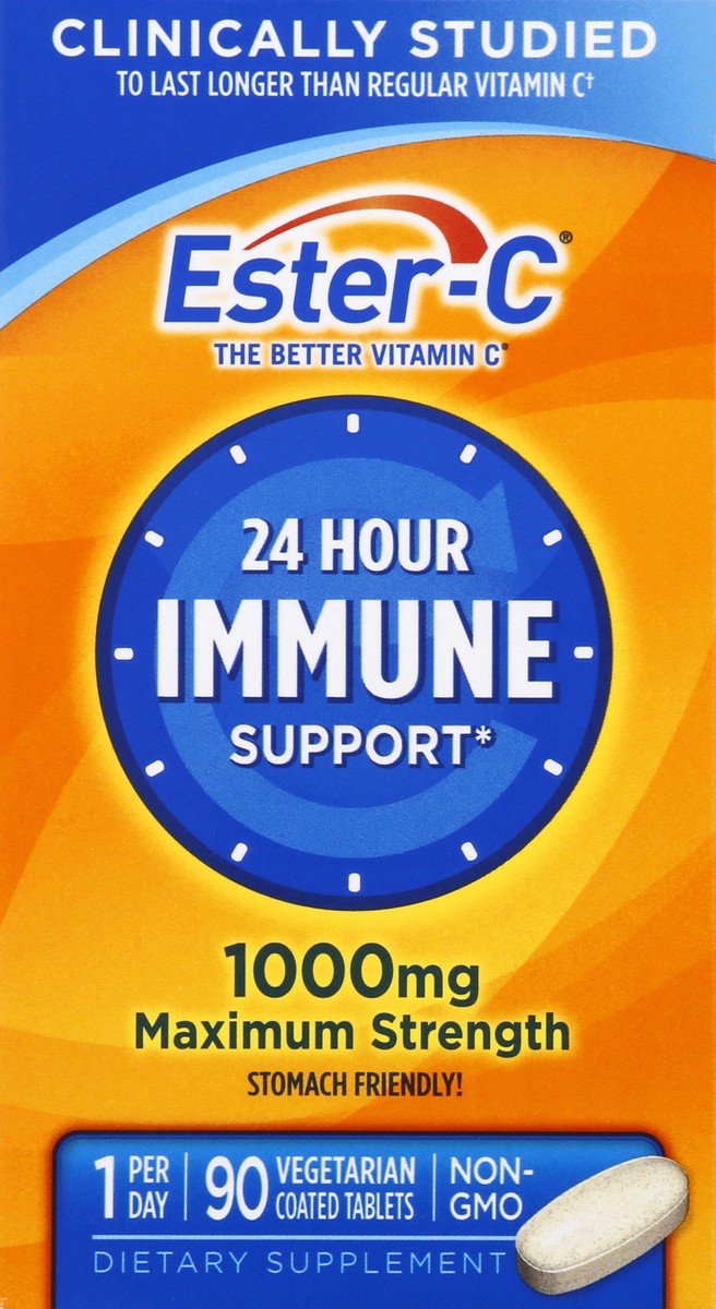 slide 12 of 13, Ester-C 1000 mg Maximum Strength Tablets Vitamin C 90 ea, 90 ct