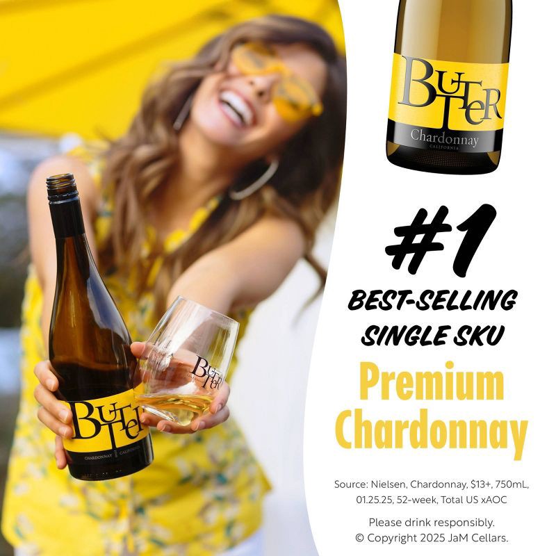 slide 7 of 7, Butter Chardonnay White Wine - 750ml Bottle, 750 ml