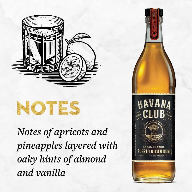 slide 2 of 6, Havana Club Anejo Clásico Puerto Rican Rum - 750ml Bottle, 750 ml