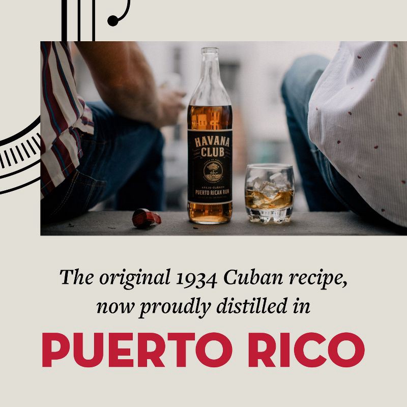 slide 4 of 6, Havana Club Anejo Clásico Puerto Rican Rum - 750ml Bottle, 750 ml