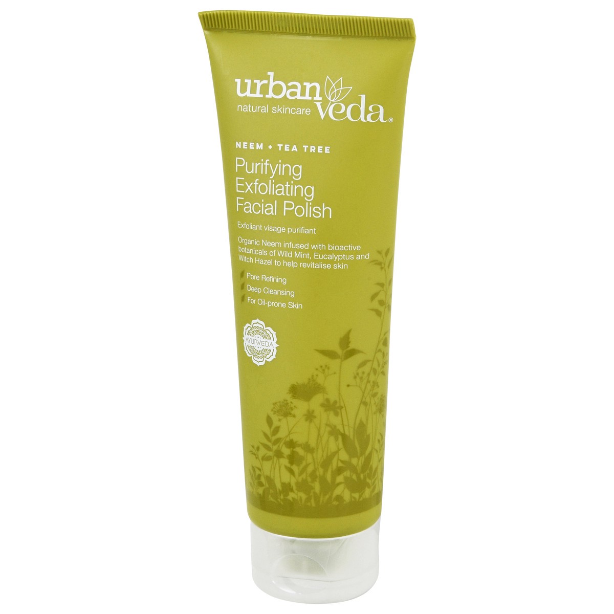 slide 12 of 13, Urban Veda Purifying Exfoliating Neem + Tea Tree Facial Polish 4.2 fl oz, 4.2 fl oz