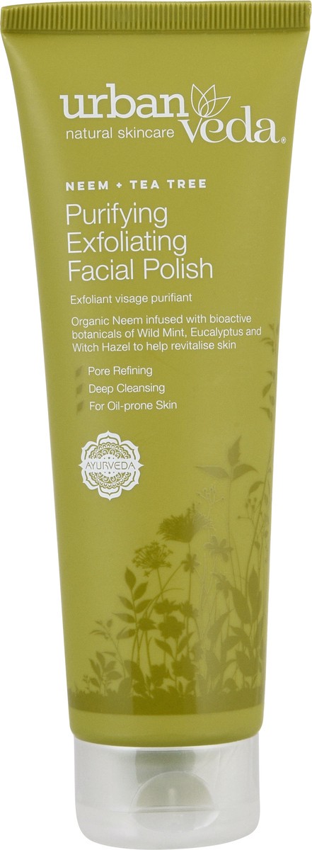 slide 8 of 13, Urban Veda Purifying Exfoliating Neem + Tea Tree Facial Polish 4.2 fl oz, 4.2 fl oz