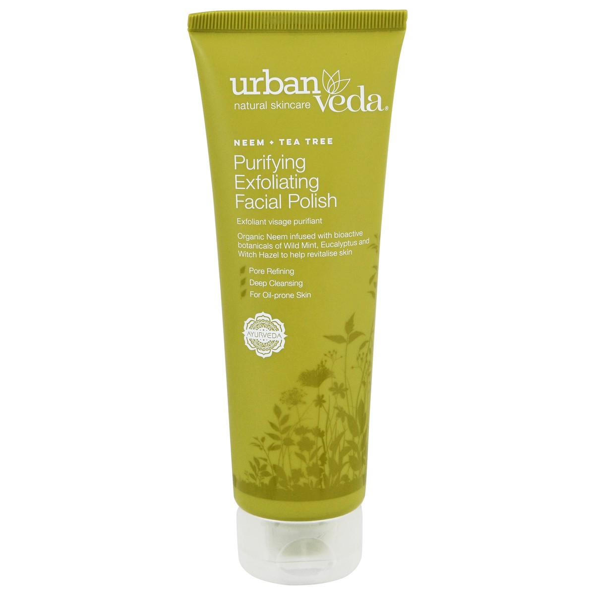 slide 1 of 13, Urban Veda Purifying Exfoliating Neem + Tea Tree Facial Polish 4.2 fl oz, 4.2 fl oz