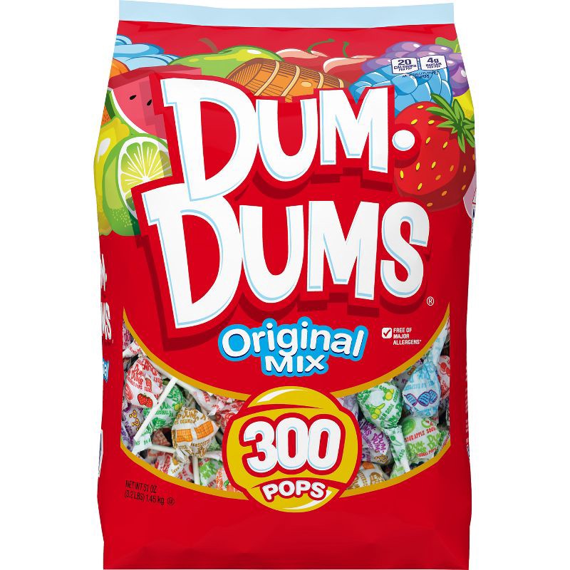 slide 1 of 4, Dum Dums Original Mix Lollipops Candy – 300ct, 300 ct