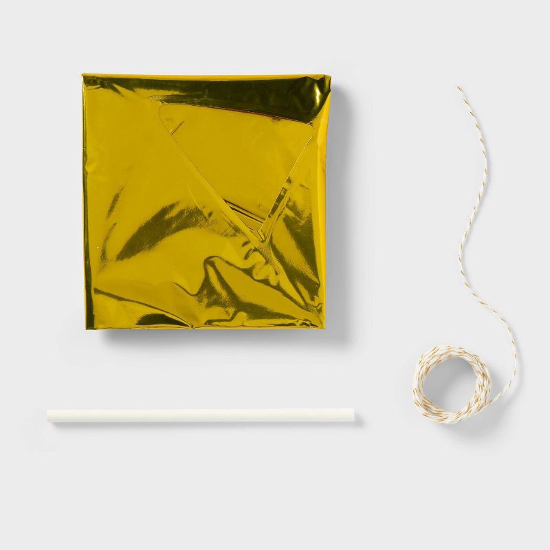 slide 4 of 4, "Yay" Foil Balloon Banner Gold - Spritz™, 1 ct