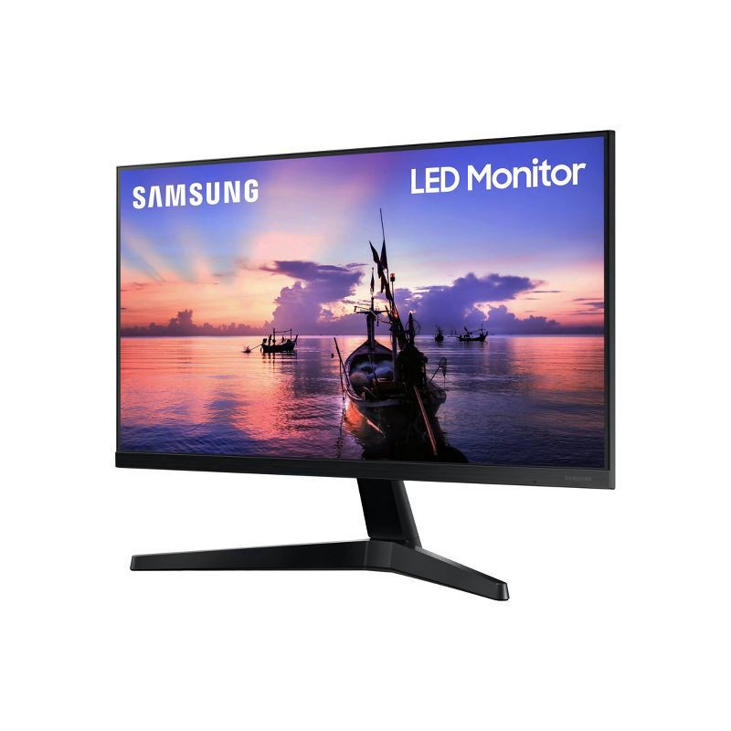 slide 10 of 10, Samsung 27" FHD IPS Computer Monitor, AMD FreeSync, HDMI & VGA (T350 Series) - Dark Blue/Gray, 1 ct