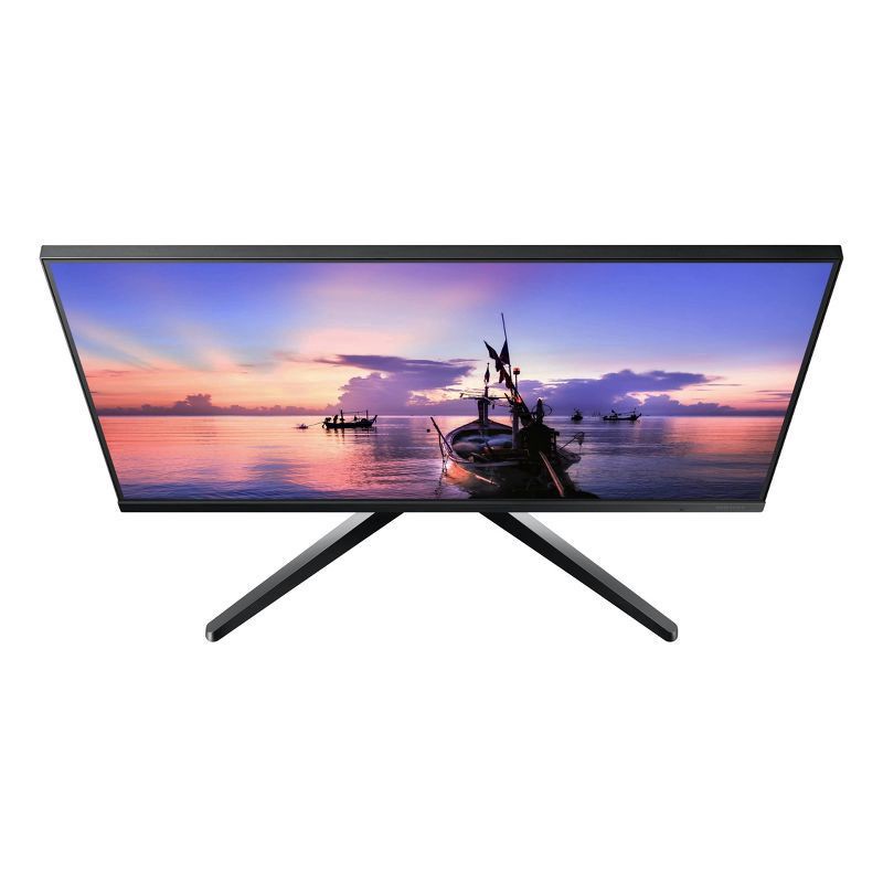 slide 2 of 10, Samsung 27" FHD IPS Computer Monitor, AMD FreeSync, HDMI & VGA (T350 Series) - Dark Blue/Gray, 1 ct