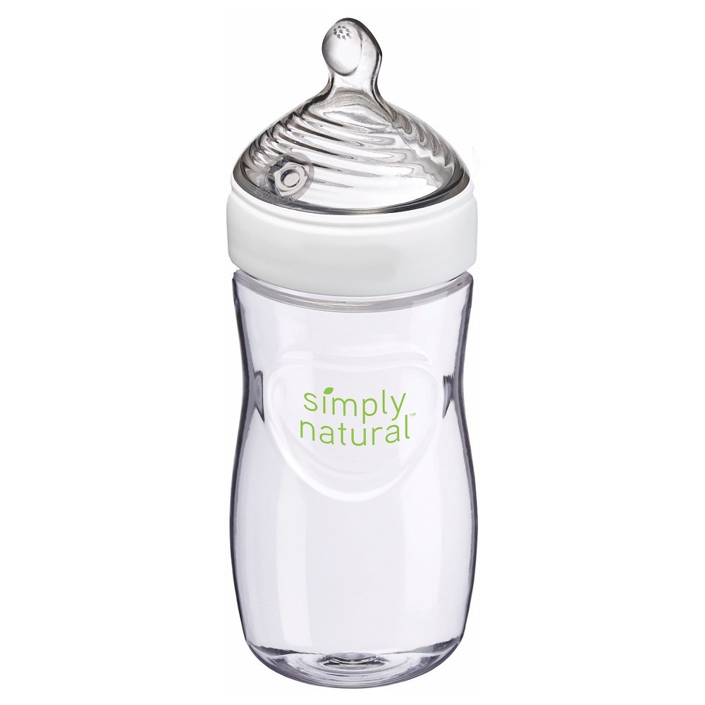 slide 3 of 7, NUK Simply Natural Bottle, 9 oz, 3 ct