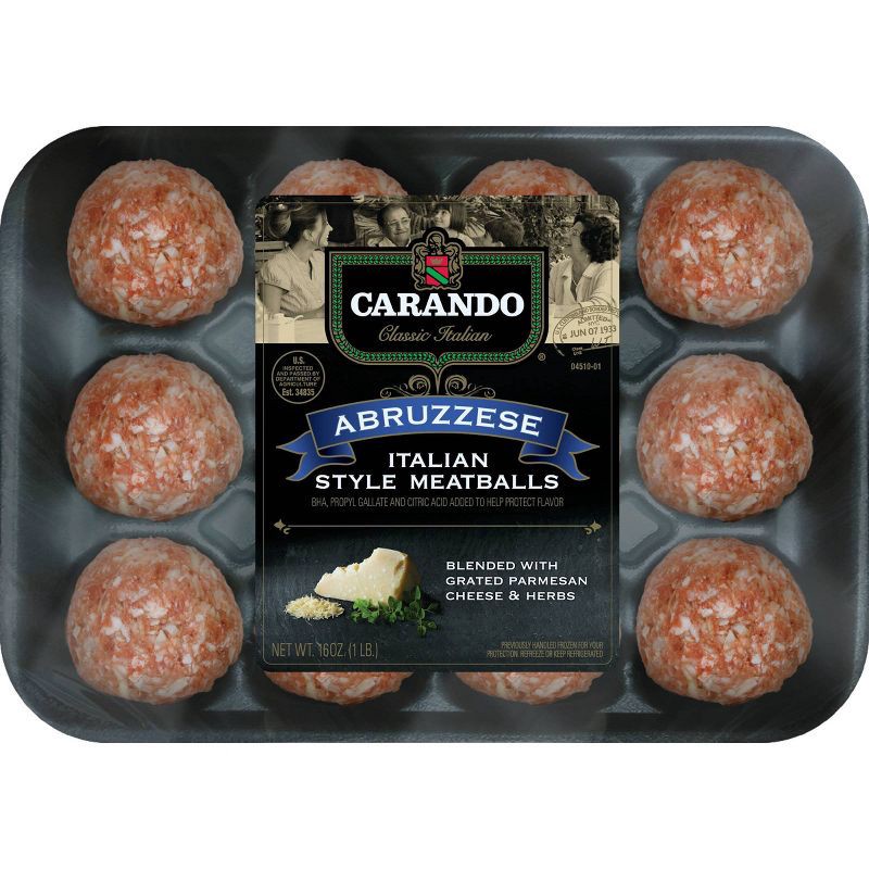slide 1 of 3, Carando Abruzzese Italian Style Meatballs - 16oz, 16 oz