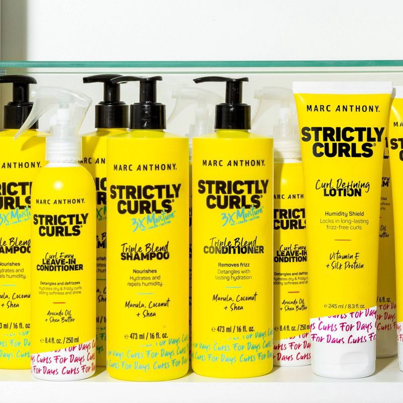 slide 9 of 9, Marc Anthony Strictly Curls Curl Defining Lotion Hair Gel & Heat Protectant - Vitamin E - 8.3 fl oz, 8.3 fl oz