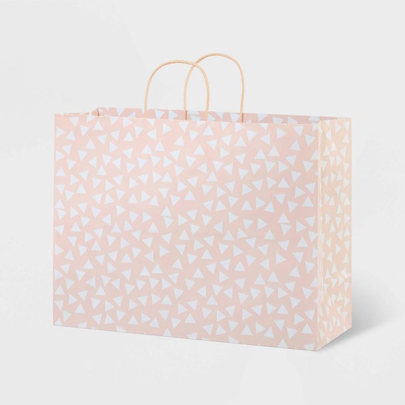 slide 1 of 3, Large Polka Dots Gift Bag Pink - Spritz™, 1 ct