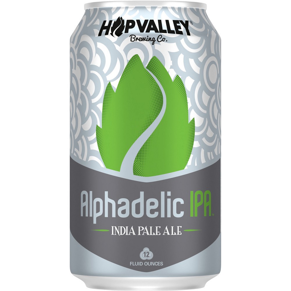 slide 5 of 5, Hop Valley Brewing Co. Hop Valley Alphadelic IPA Beer - 6pk/12 fl oz Cans, 6 ct; 12 fl oz