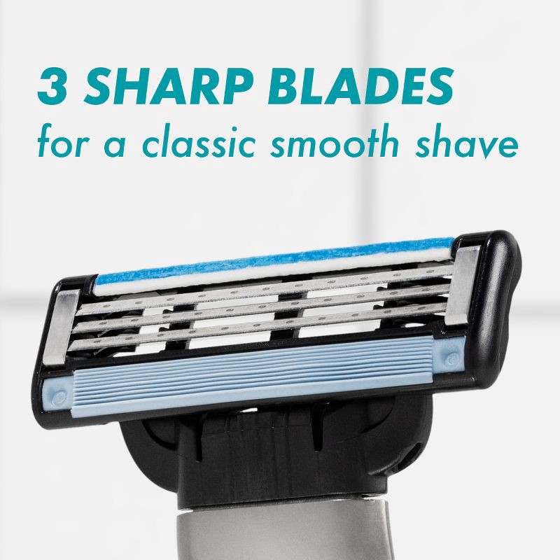 slide 5 of 13, Gillette Mach3 Men's Razor + 2 Razor Blade Refills, 1 ct