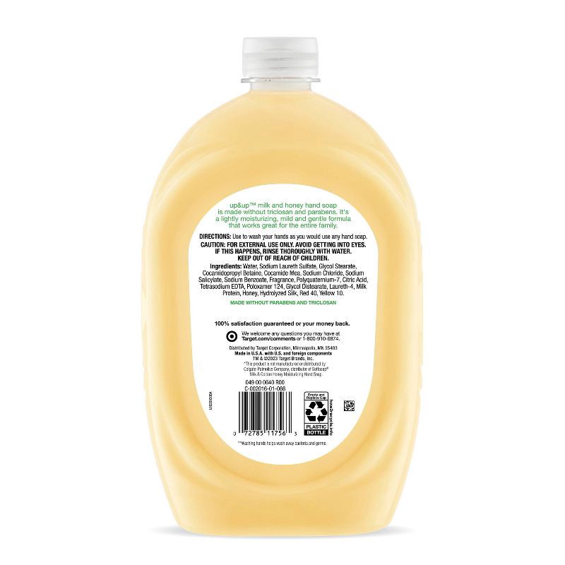 slide 2 of 2, Milk and Honey Liquid Hand Soap - 50 fl oz - up & up™, 50 fl oz