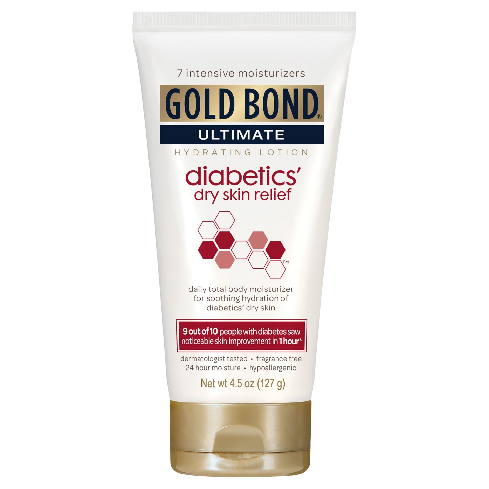 slide 1 of 2, Gold Bond Ultimate Diabetics' Dry Skin Relief Hydrating Lotion, 4.5 oz