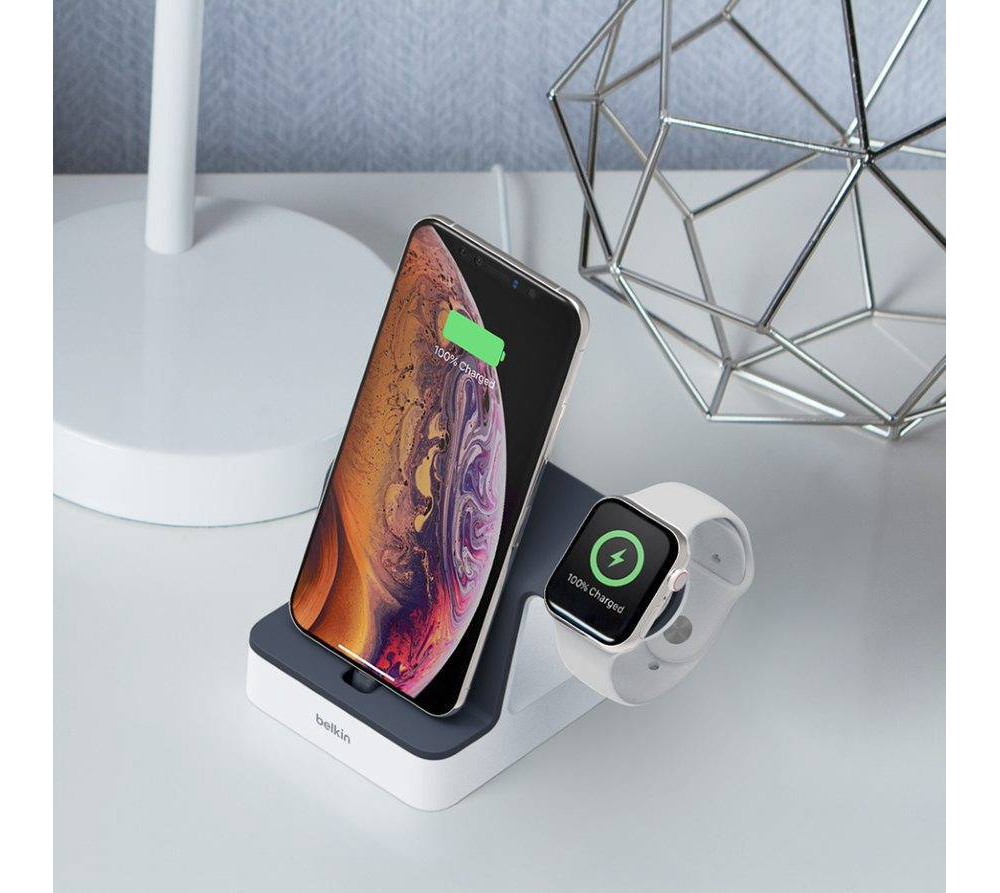 slide 8 of 8, Belkin PowerHouse Charge Dock for Apple Watch + iPhone, 1 ct