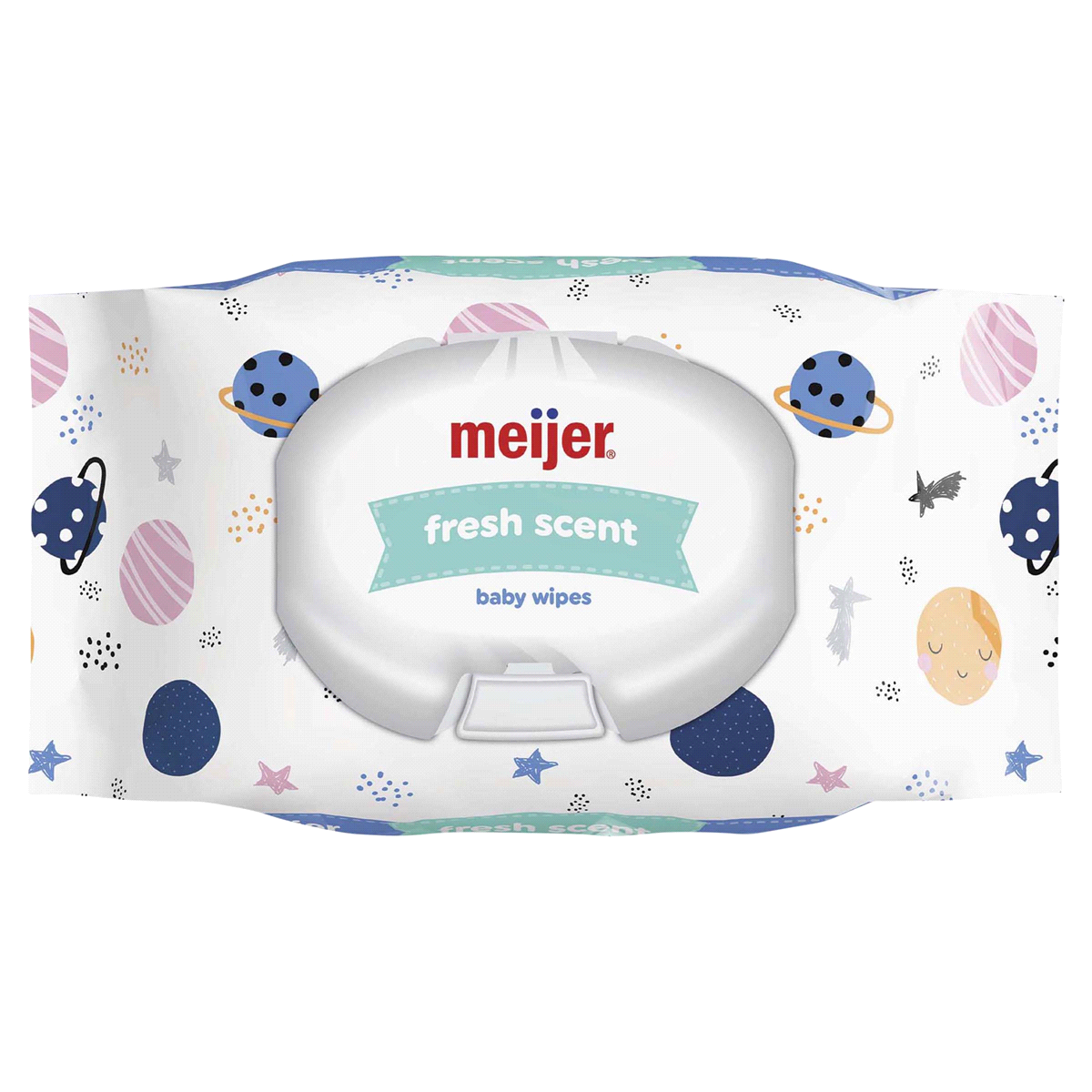 slide 1 of 5, Meijer Baby Wipes, Fresh Scent, Soft Pack, 72 ct