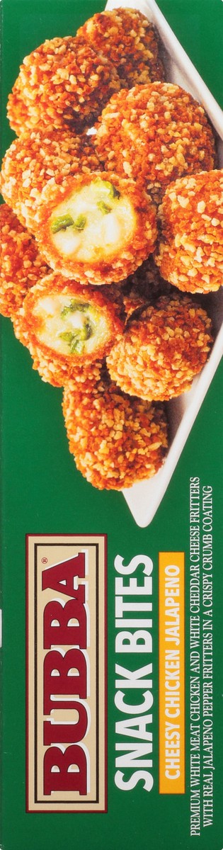 slide 8 of 9, bubba Cheesy Chicken Jalapeño Snack Bites 10.5oz, 16 ct