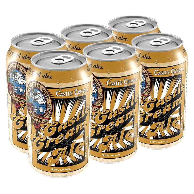 slide 1 of 1, Castle Danger Brewery Castle Danger Cream Ale Beer - 6pk/12 fl oz Cans, 6 ct; 12 fl oz