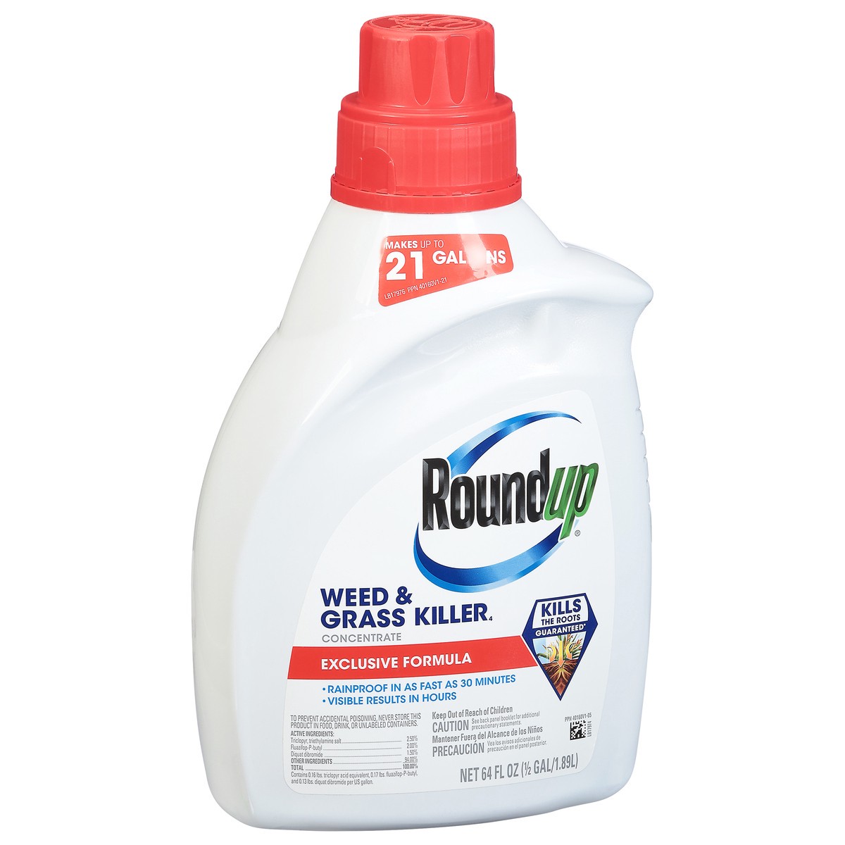 slide 9 of 12, Roundup Concentrate Weed & Grass Killer 64 fl oz, 64 fl oz