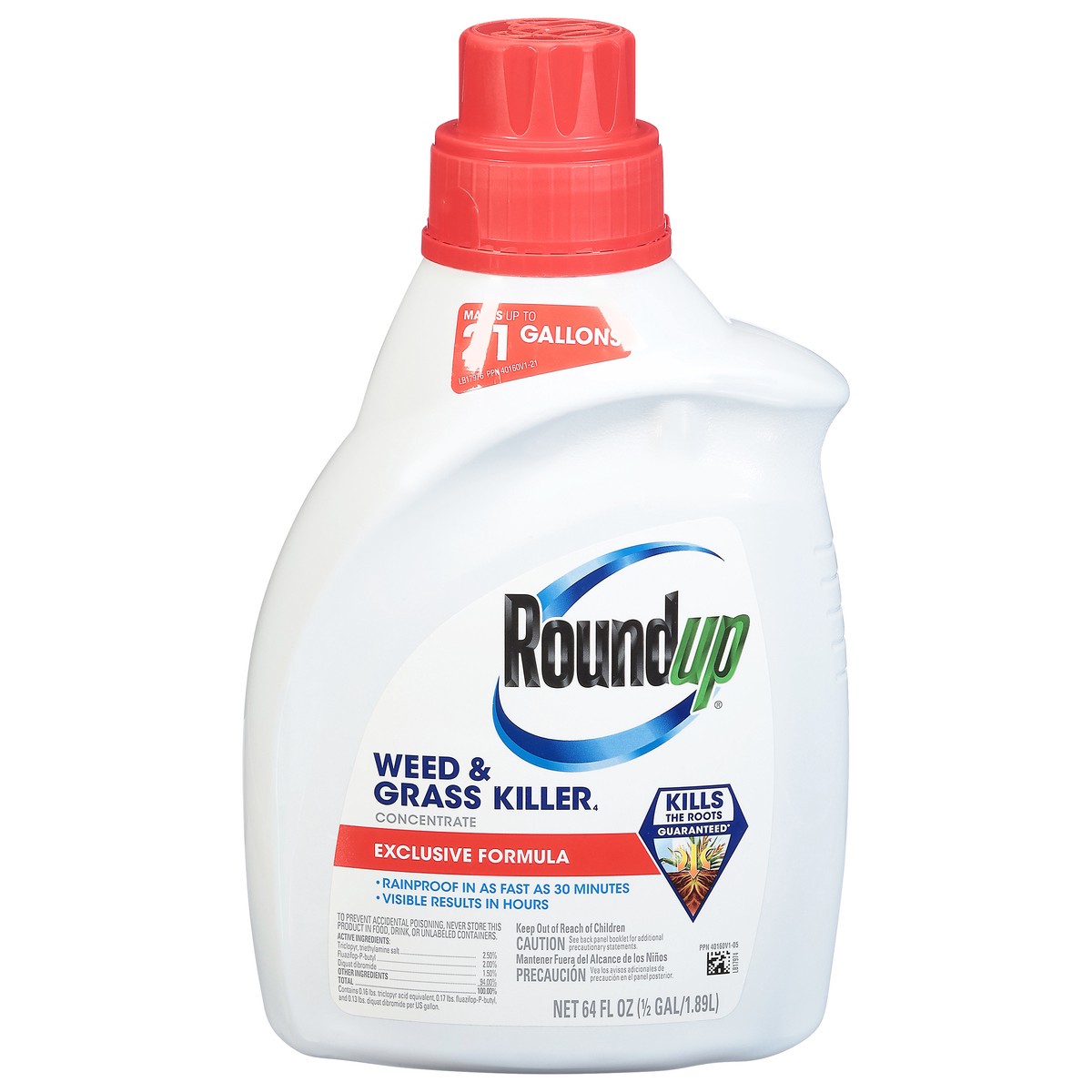slide 2 of 12, Roundup Concentrate Weed & Grass Killer 64 fl oz, 64 fl oz