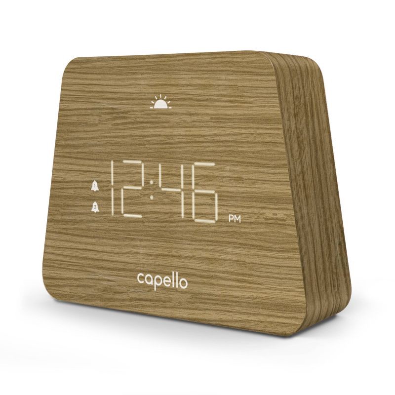 slide 1 of 4, Digital Mantle Alarm Clock Lark Finish - Capello, 1 ct