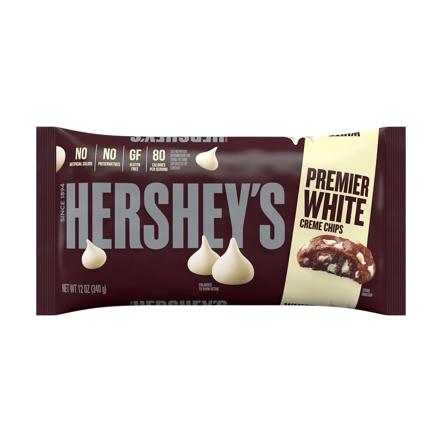 slide 1 of 9, Hershey's Kitchens Premiere White Creamy Vanilla Flavor Chips 12 oz, 12 oz