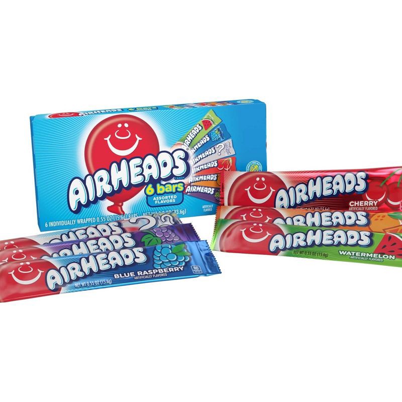 slide 1 of 14, Airheads Theater Box Chewy Candy - 3.3oz/6ct, 3.3 oz, 6 ct