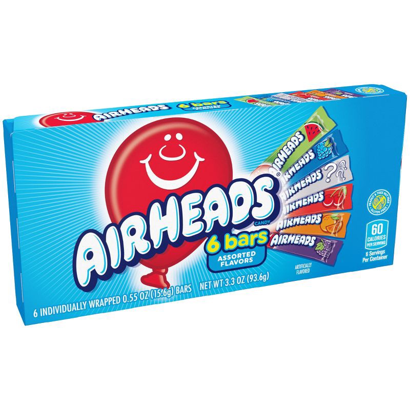 slide 1 of 4, Airheads Theater Box Candy - 3.3oz/6ct, 3.3 oz, 6 ct