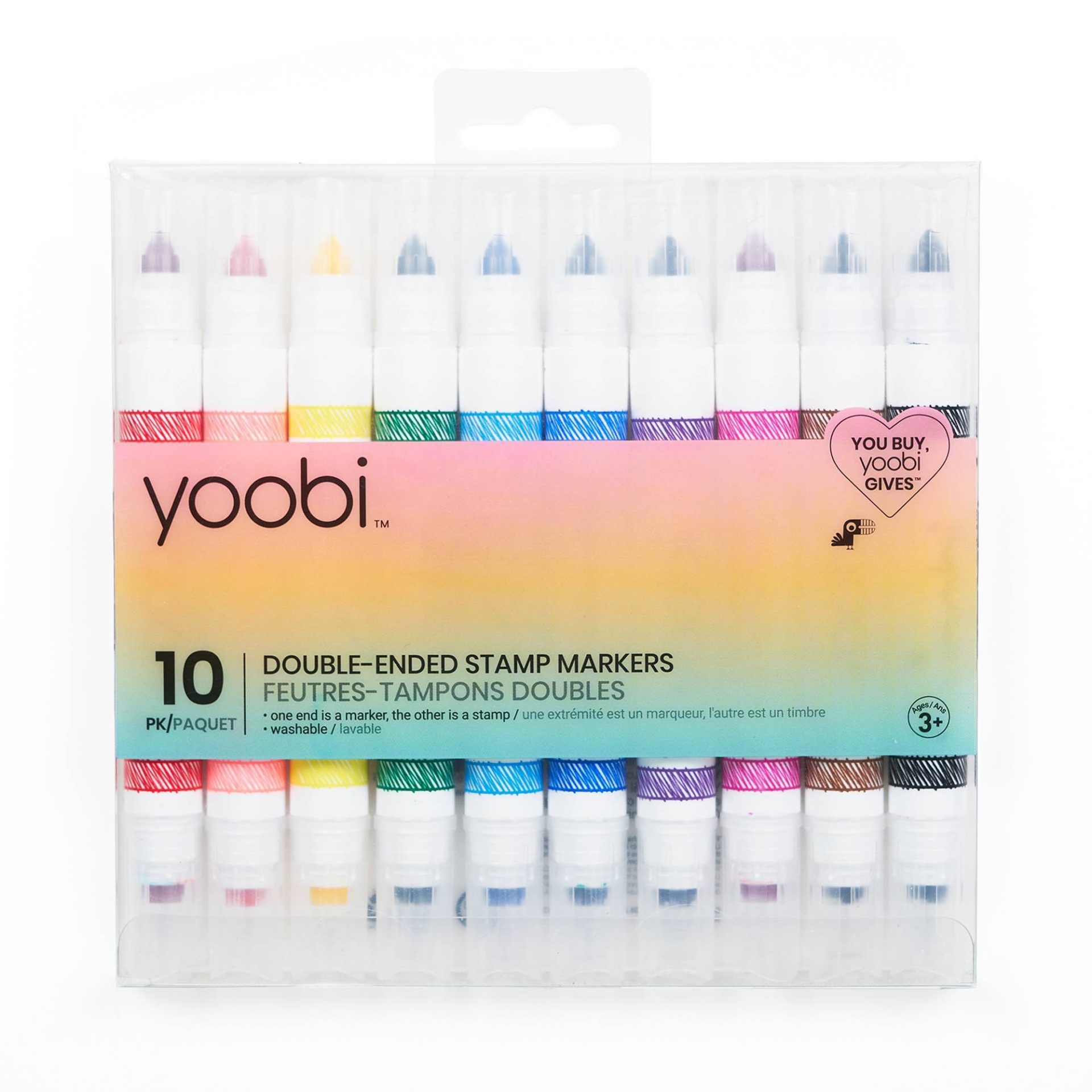 Double Ended Stamp Markers 10ct - Yoobi : : Office Products