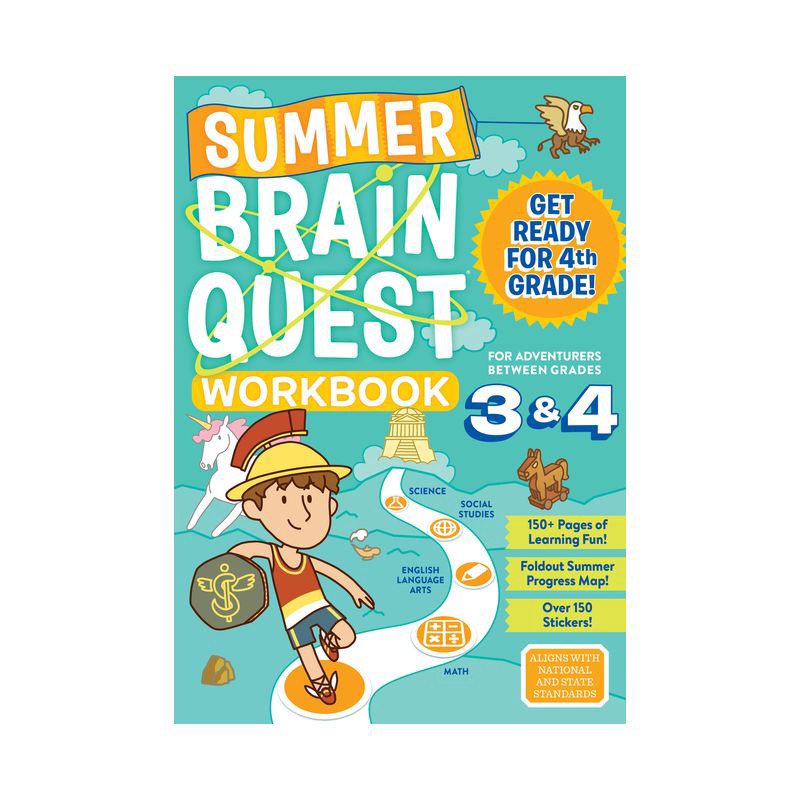 slide 1 of 1, Workman Summer Brain Quest : Between Grades 3 & 4 (Paperback) - by Persephone Walker, 1 ct