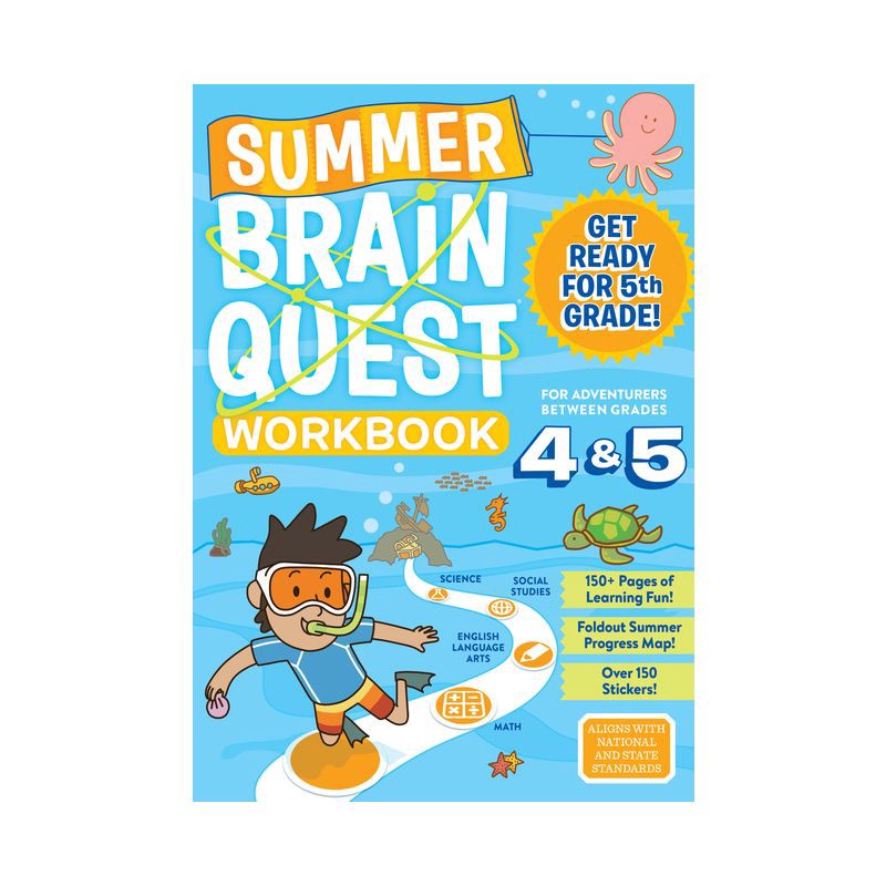 slide 1 of 1, Workman Summer Brain Quest : Between Grades 4 & 5 (Paperback) - by Bridget Heos, 1 ct