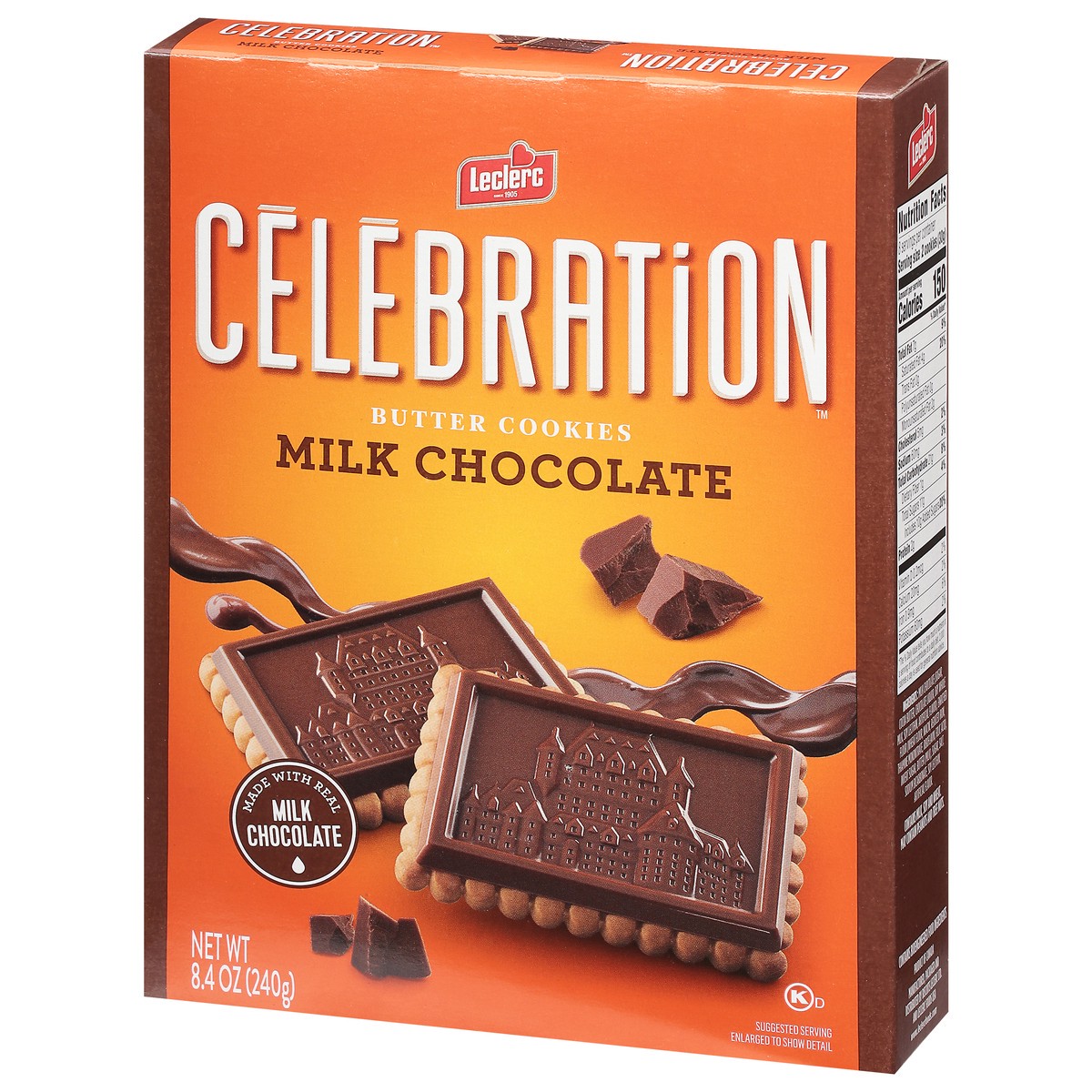 slide 9 of 9, Celebration Butter Cookies, Milk Chocolate, 8.4 Ounce, 8.4 oz