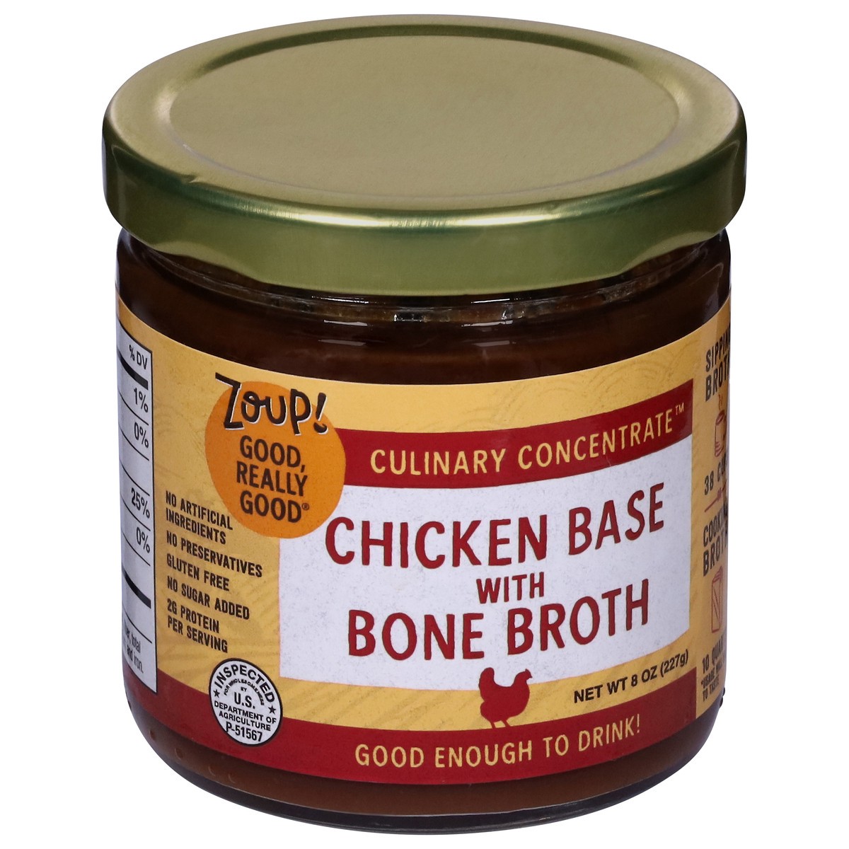 slide 8 of 9, Zoup! Zoup Chicken Base With Bone Broth, 8 oz