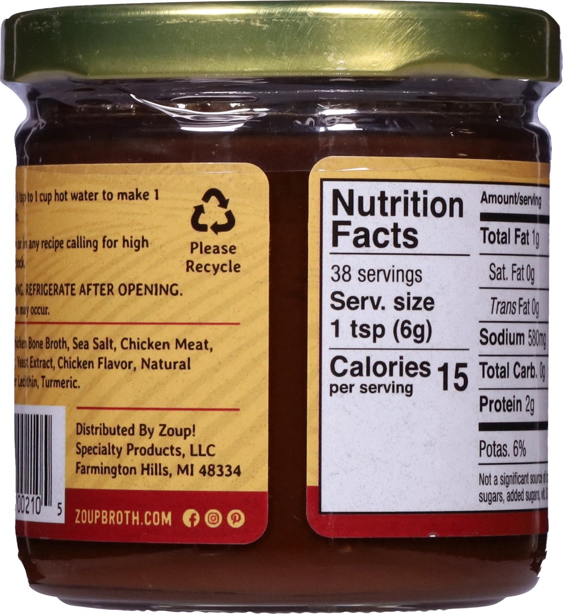 slide 6 of 9, Zoup! Zoup Chicken Base With Bone Broth, 8 oz